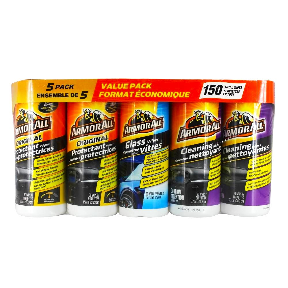 Armor All - Lot de 5 x 30 lingettes