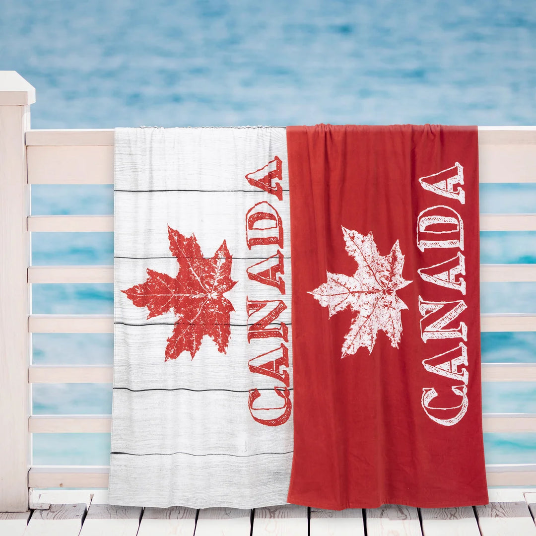 Ensemble de 2 serviettes de plage Canada