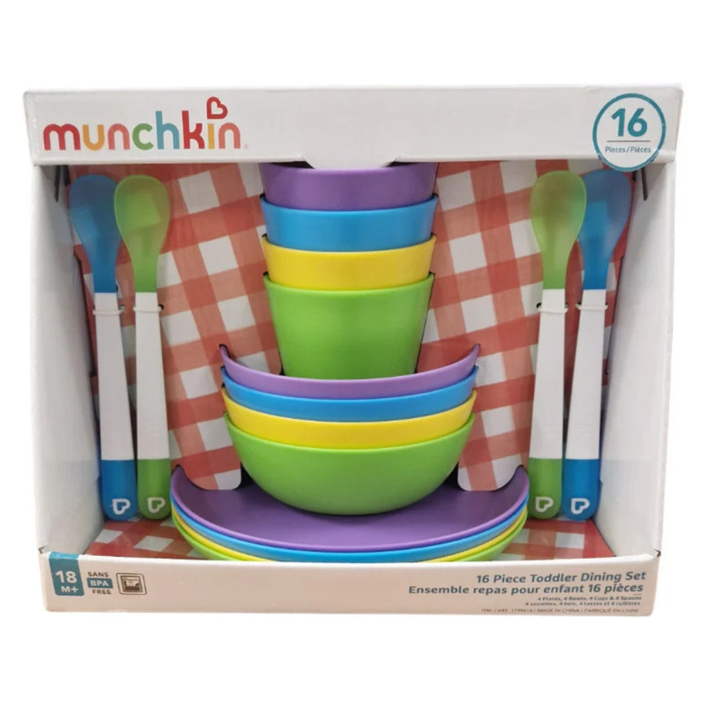 Munchkin 16-Piece Toddler Dining Set