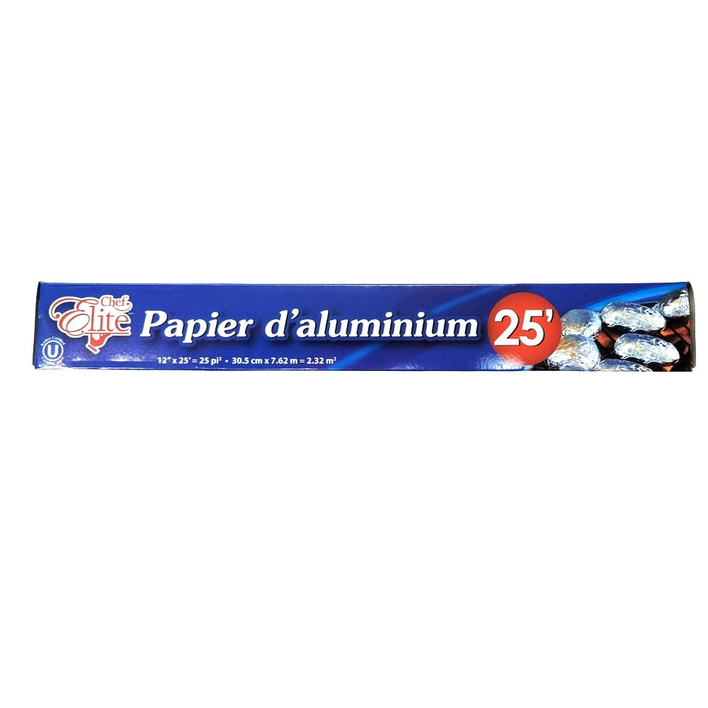 Chef Elite - Papier d'aluminium, 12"x 25'
