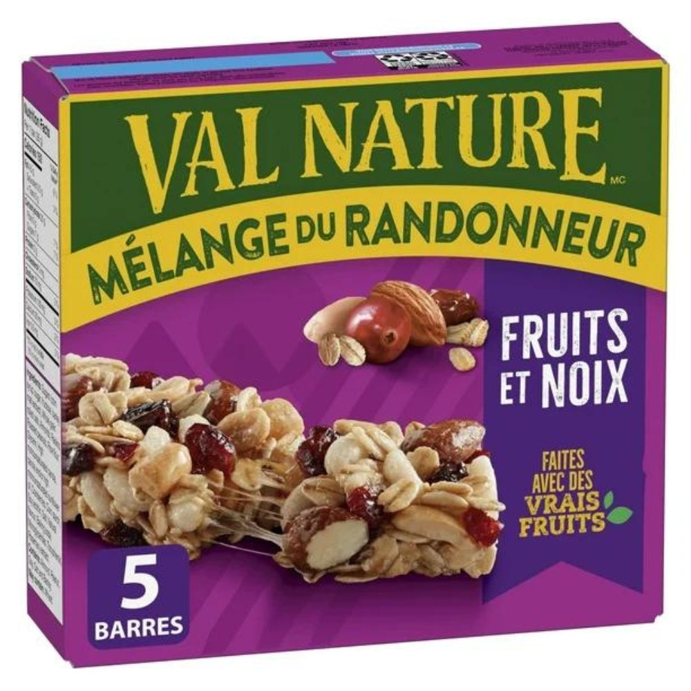 Val Nature - Barres granola tendres mélange du randonneur
