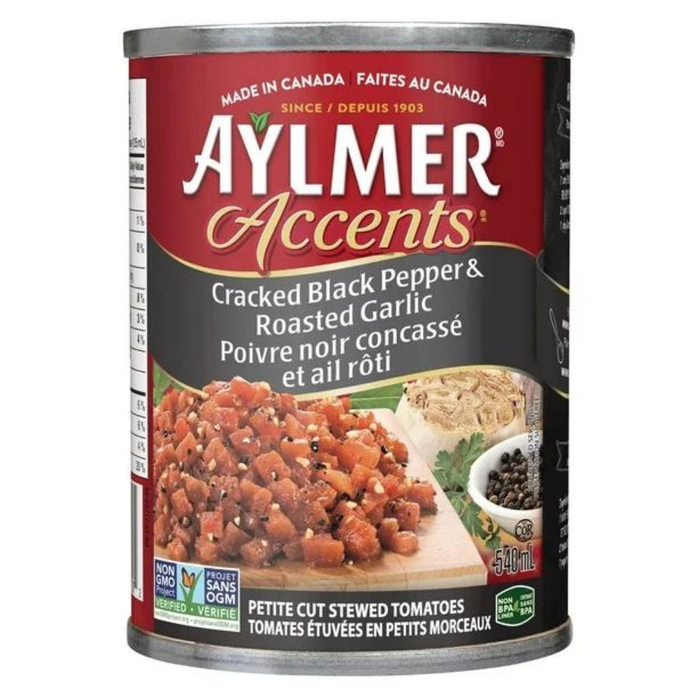Aylmer - Tomates étuvées poivre noir concassé et ail rôti