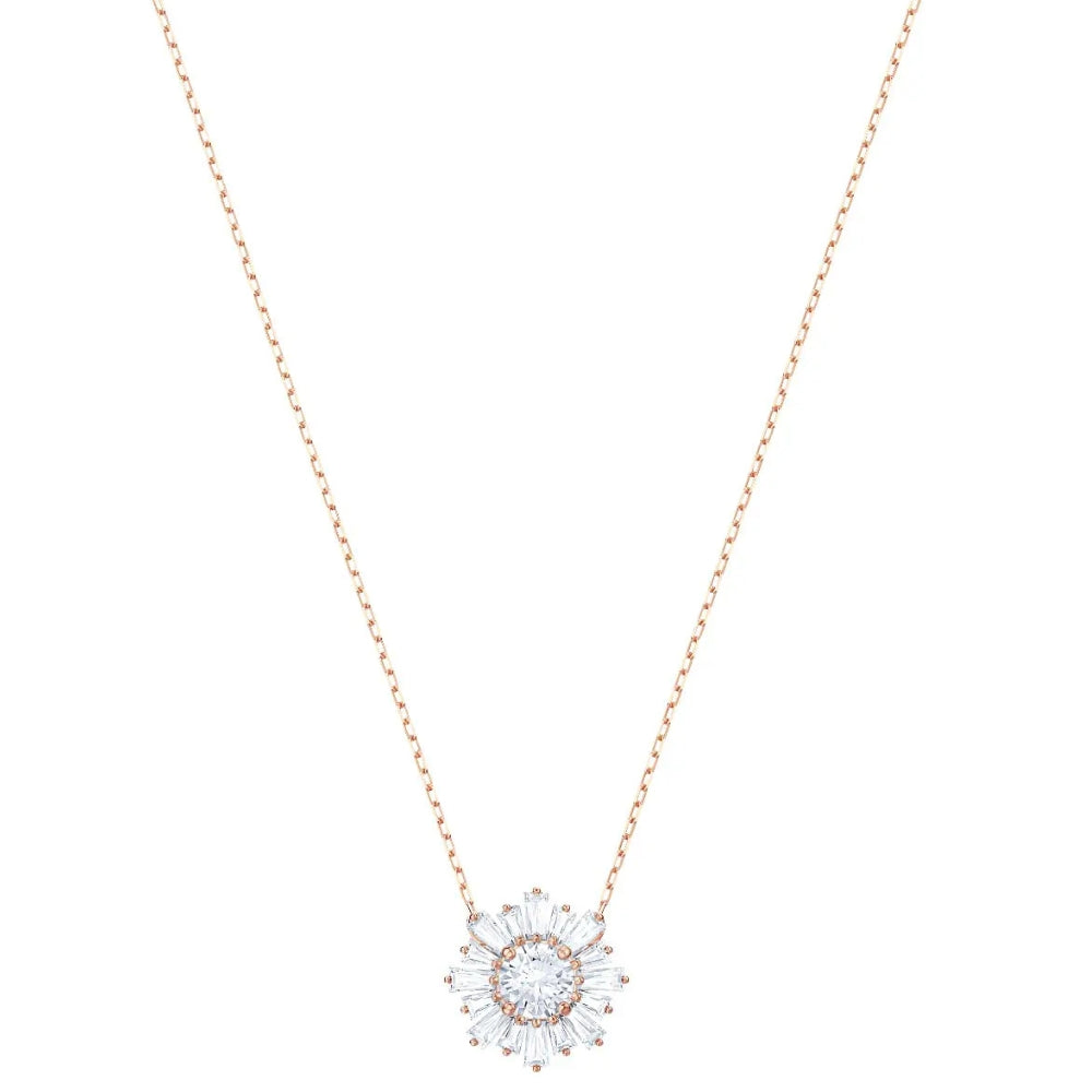 Swarovski - Pendentif Soleil, Blanc, Plaqué or rose, 5492264