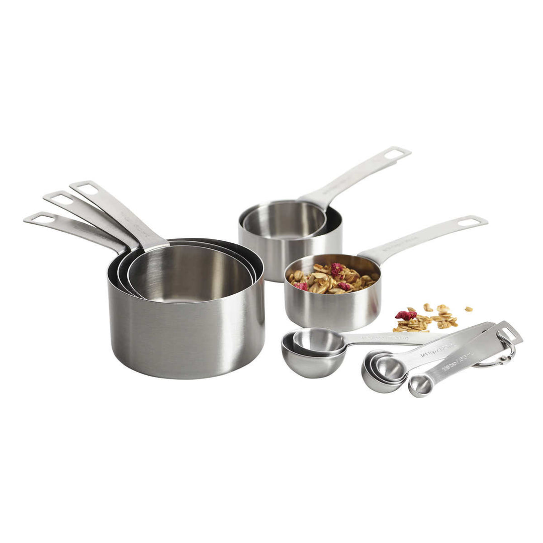 Chicago Metallic - Set of 12 Stainless Steel Measuring Cups and Spoons