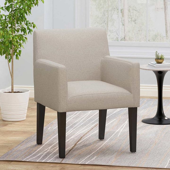 Gianna - Chaise de salle à manger avec accoudoir contemporain