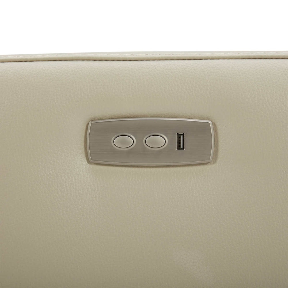 Gilman Creek Furniture - Leather Recliner with Power Recliner and Manual Headrest