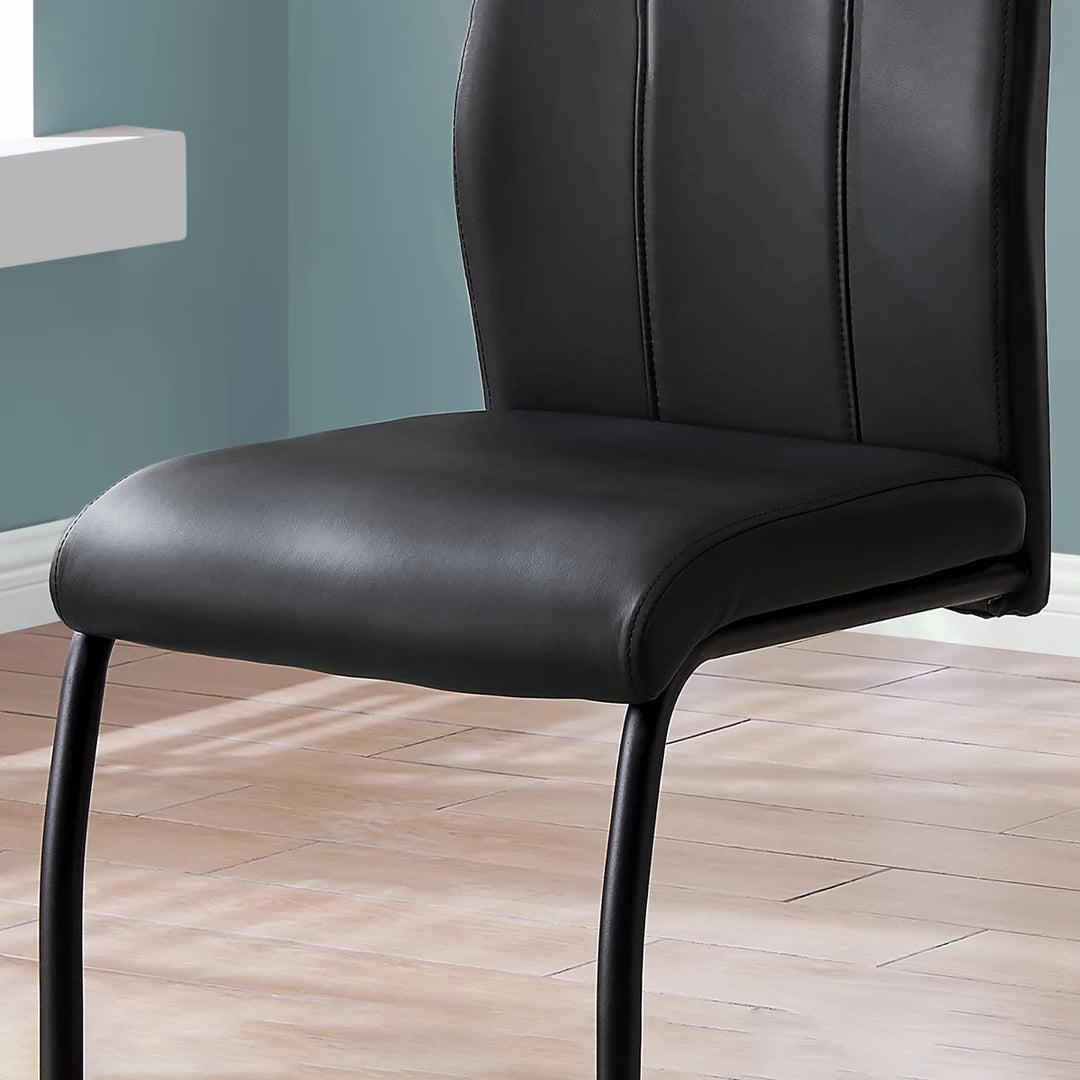Geri Contemporary Chair with Black Frame - 2-Pack