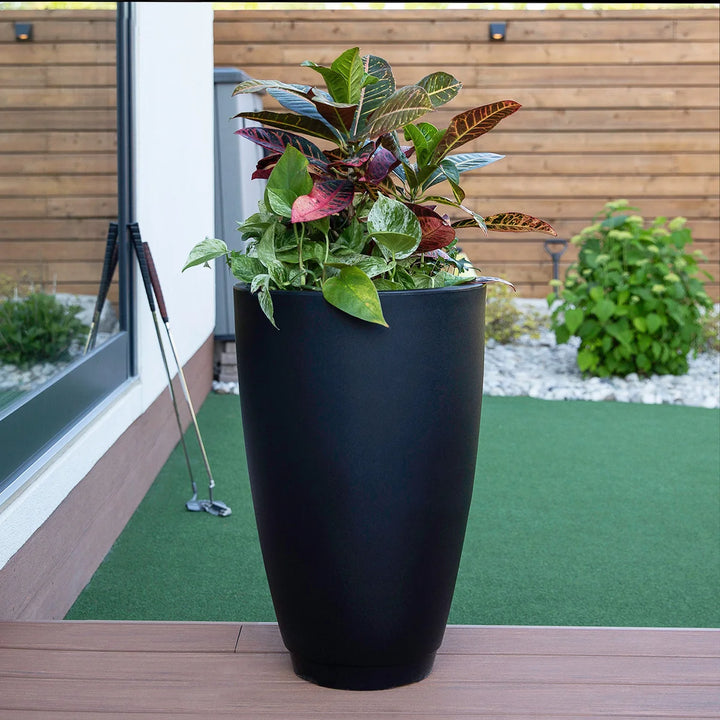 Caprio – Jardinière Noire Haute 66 cm (26 po)