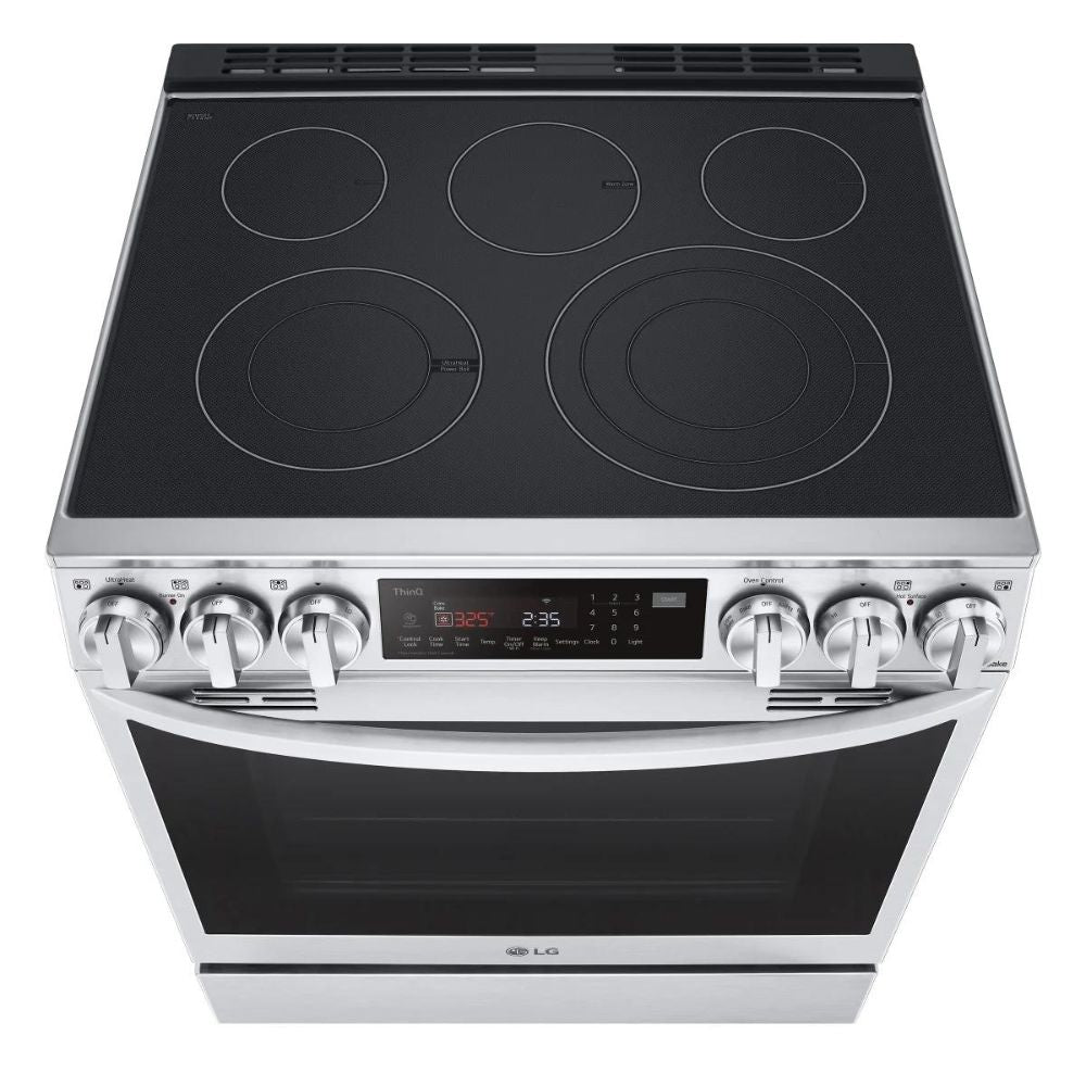 LG - Cuisinière électrique intelligente avec friteuse à air