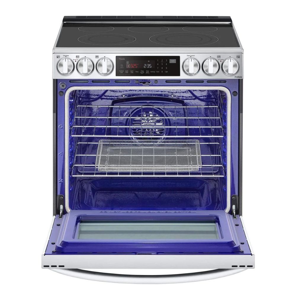 LG - Cuisinière électrique intelligente avec friteuse à air