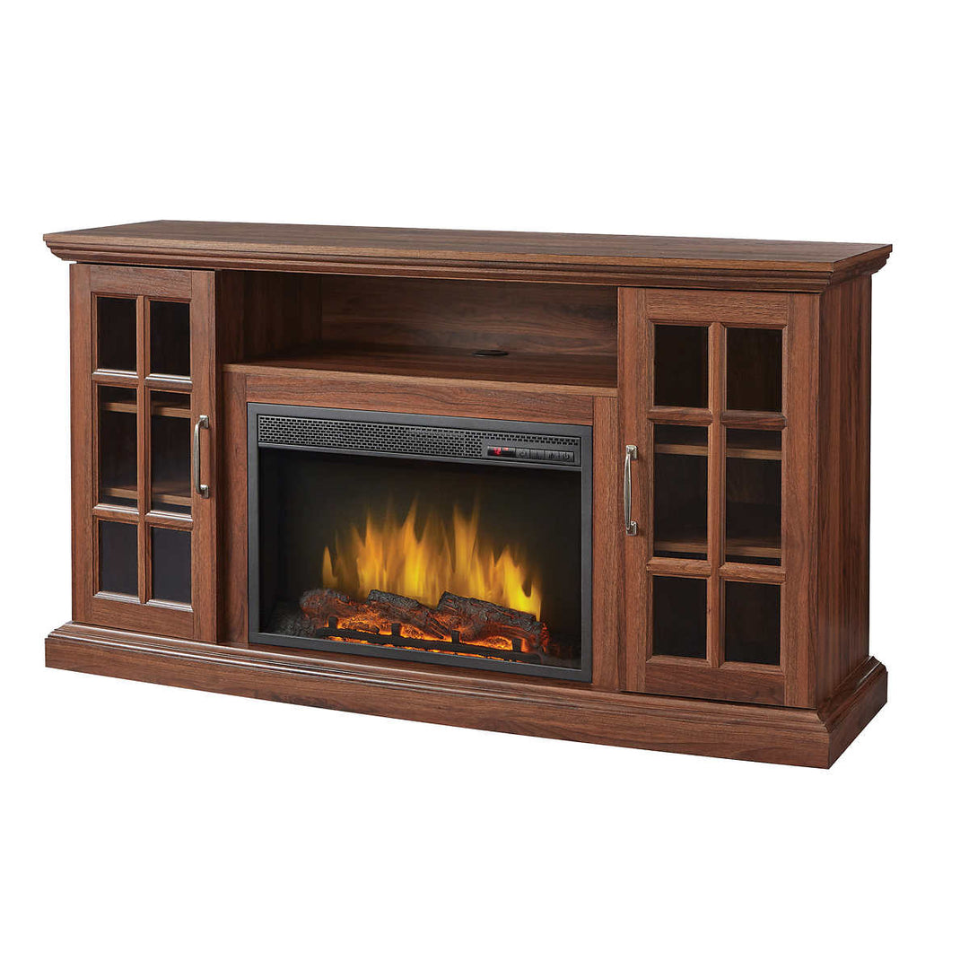 Muskoka - Laurentian 149.9 cm (59 in.) Multimedia Electric Fireplace, Burnished Walnut
