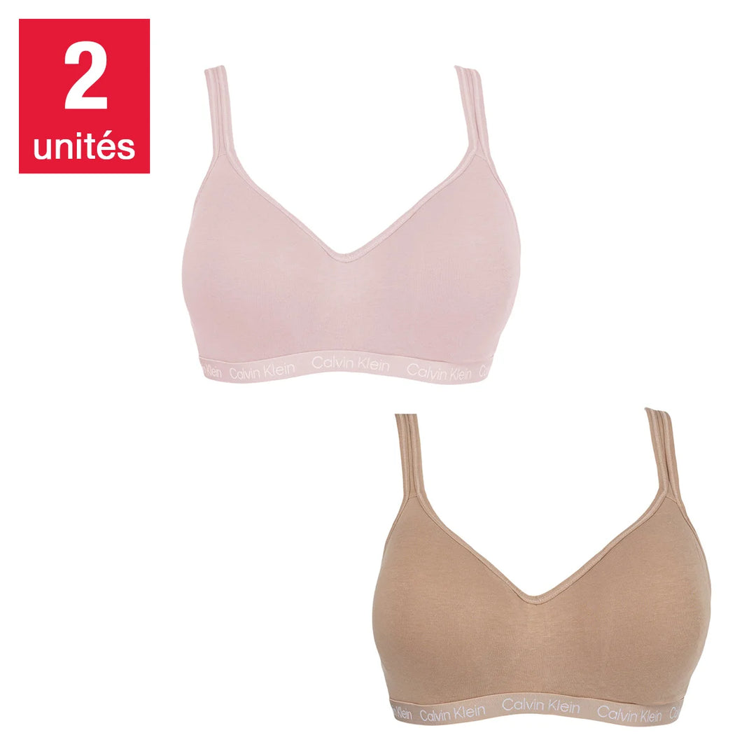 Calvin Klein - Soutien-gorge sans coutures, paquet de 2