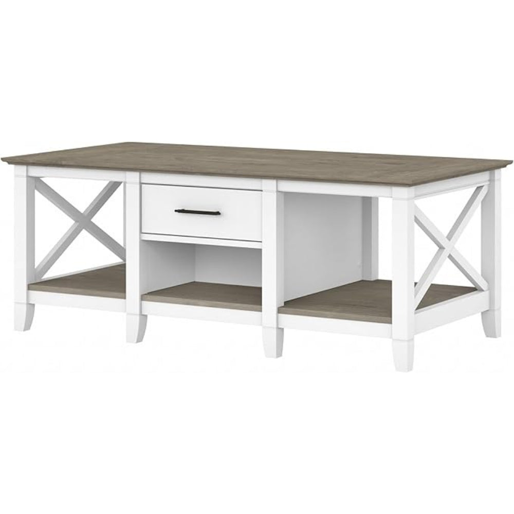Bush Furniture - Table basse avec rangement Key West