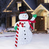 Bonhomme de neige scintillant à DEL escamotable de 2,74 m (9 pi)
