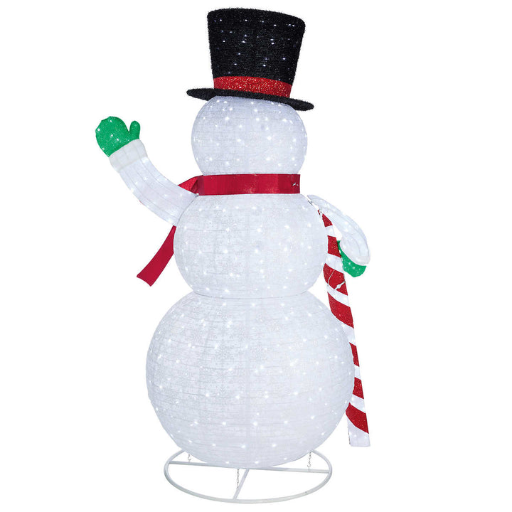 Bonhomme de neige scintillant à DEL escamotable de 2,74 m (9 pi)