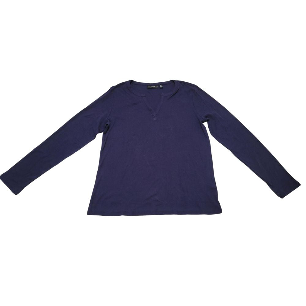 Rafaella V-Neck Sweatshirt