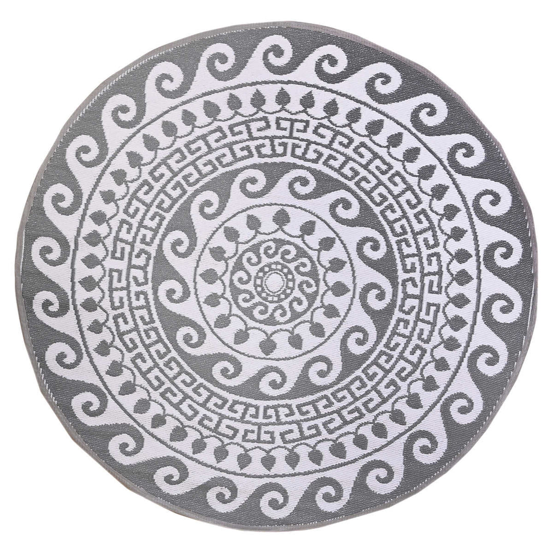 Viana – Tapis rond d’intérieur ou d’extérieur à motif Folklorique