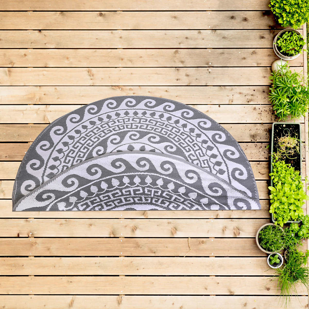Viana – Tapis rond d’intérieur ou d’extérieur à motif Folklorique