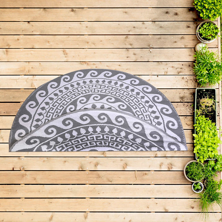 Viana – Tapis rond d’intérieur ou d’extérieur à motif Folklorique