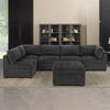 Thomasville - Tisdale Fabric Sectional with Storage Ottoman
