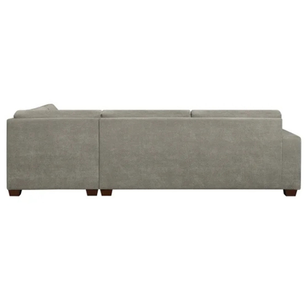 Thomasville Miles - Sectionnel en tissu 3 pièces à présentation droite avec pouf de rangement