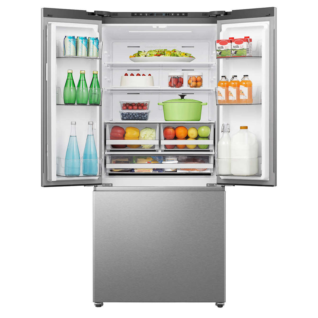 Hisense 30" 20.8 cu. ft. French Door Refrigerator in Stainless Steel 