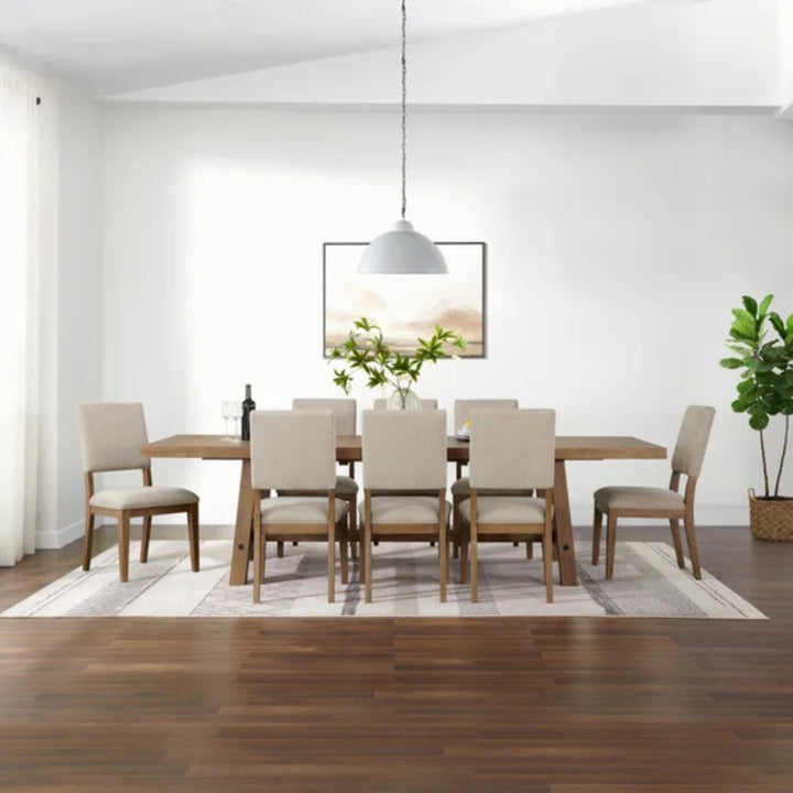 Pike & Main - Graham Dining Table Set, 9 Pieces
