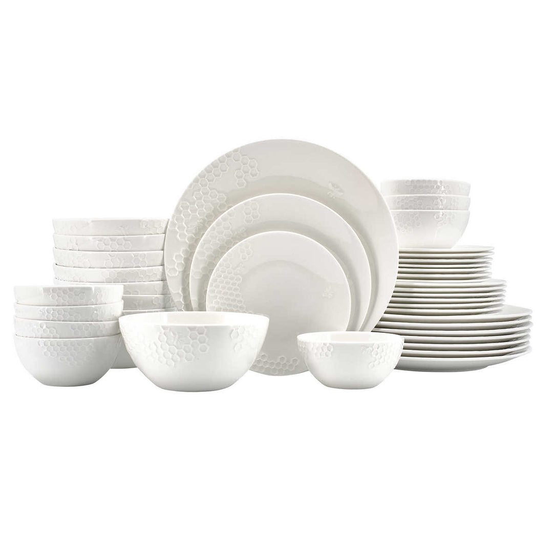 Mikasa - Dinnerware set, 40 pieces - Tarala Honeycomb Bone China