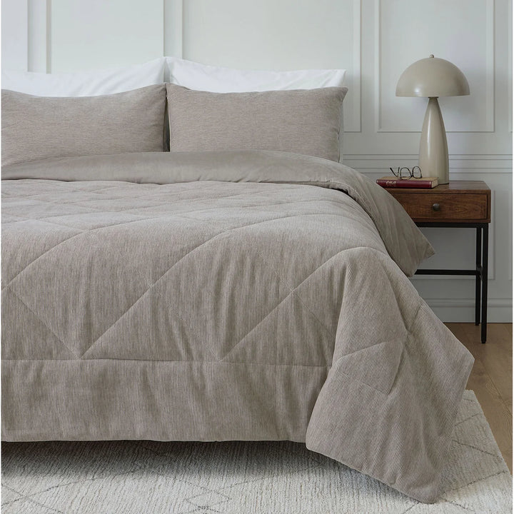 Roots Home - Ensemble de couette en velours côtelé, 3 pièces