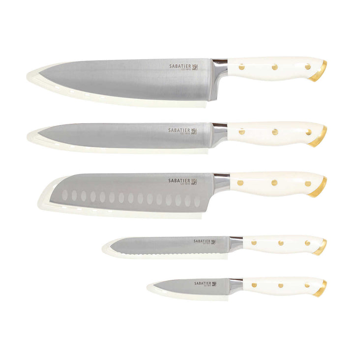 Sabatier – Ensemble de couteaux forgé en acier inoxydable, 5-pièce