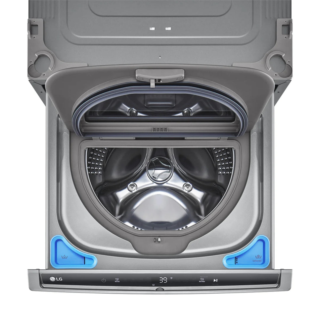 LG - 27 in. 1.0 cu. ft. Graphite Steel SideKick Pedestal Washer