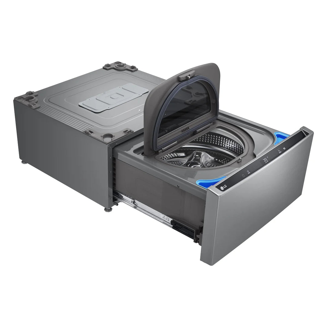 LG - 27 in. 1.0 cu. ft. Graphite Steel SideKick Pedestal Washer