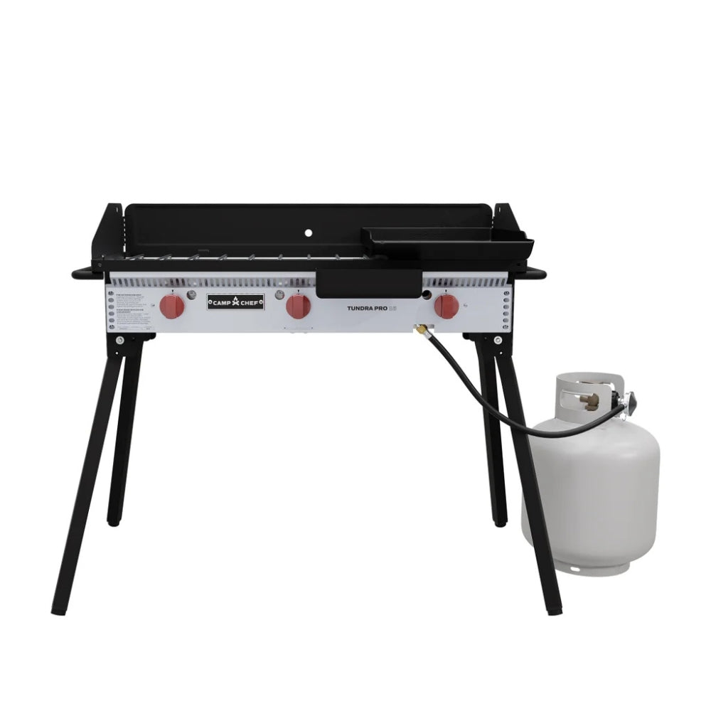 Camp Chef - 3-burner stove with Tundra grill