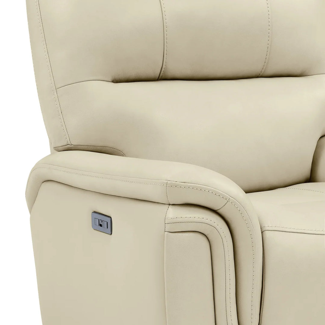 BarcaLounger - Fauteuil inclinable à bascule électrique en cuir pleine fleur