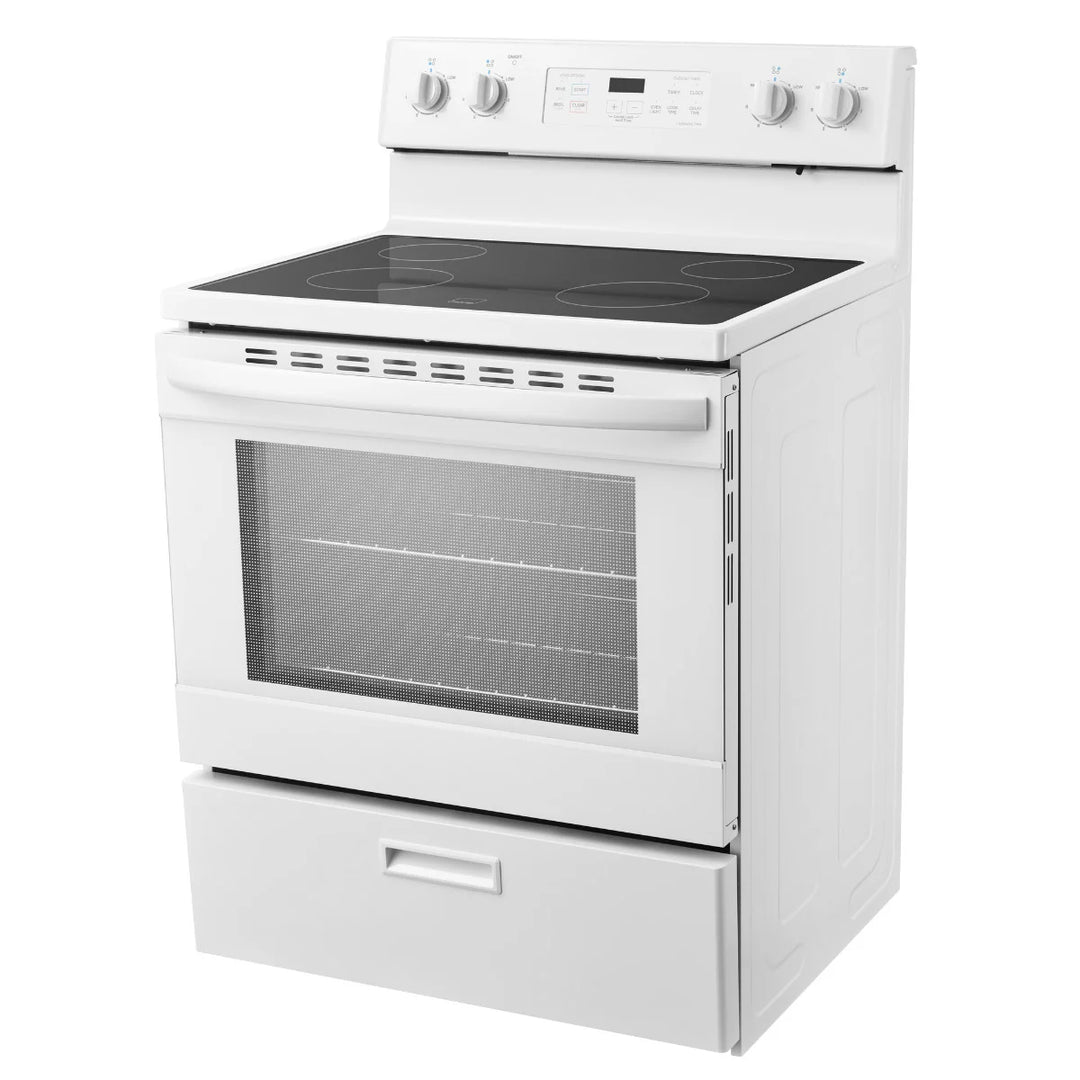 Midea - Cuisinière autoportante à surface de cuisson lisse de 30 po et 5,1 pi³