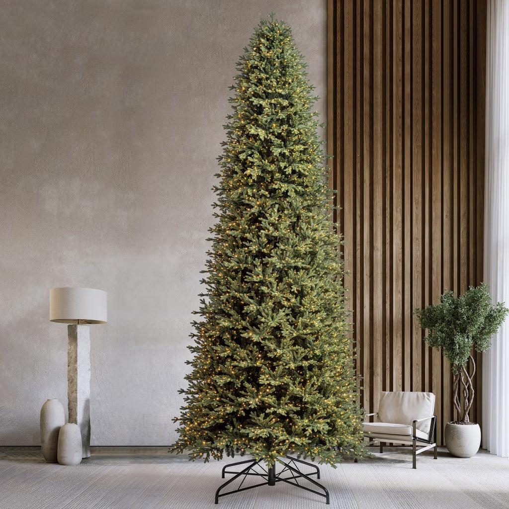 Aspen - Sapin de Noël artificiel de 4,5 m (15 pi) pré-illuminé