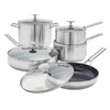 Blue Diamond - Batterie de cuisine antiadhésive, 10-pièces