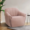 Moto Motion - Fauteuil Fiona pivotant en tissu avec repose-pieds motorisé