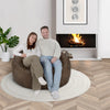 Lounge & Co. - Fauteuil géant en simili-suède
