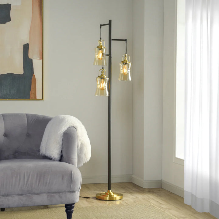 Stylecraft - Lampe sur pied à 3 lumières