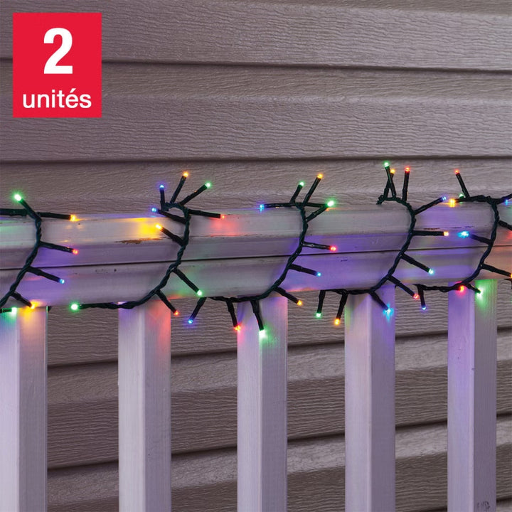 Sylvania - Set of 2 strings of 400 LED Christmas micro lights