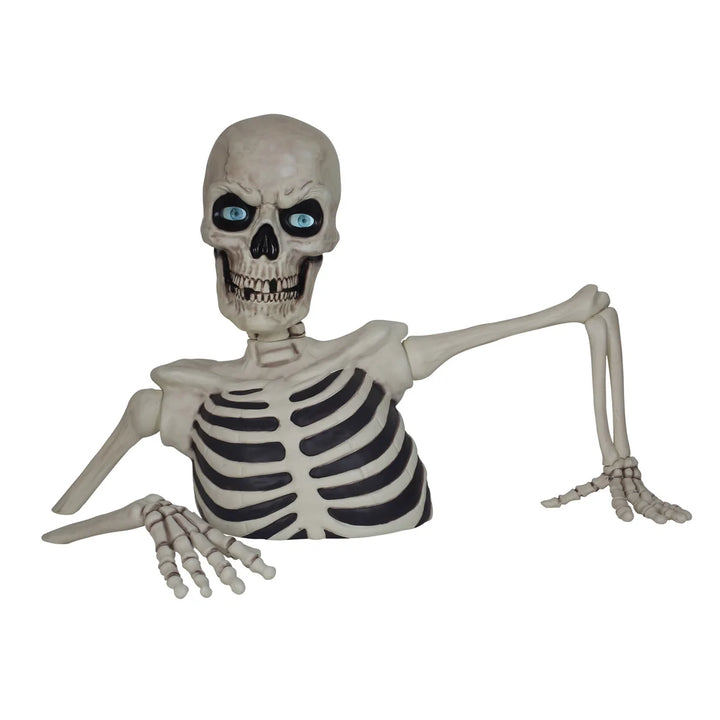 Giant Ground Breaking Skeleton with LCD Eyes
