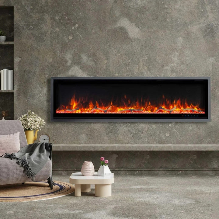 Paramount - Kennedy II 60-inch Wall-Mounted Electric Fireplace