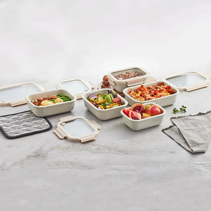 Safdie 10-Piece Ceramic Food Storage Container Set
