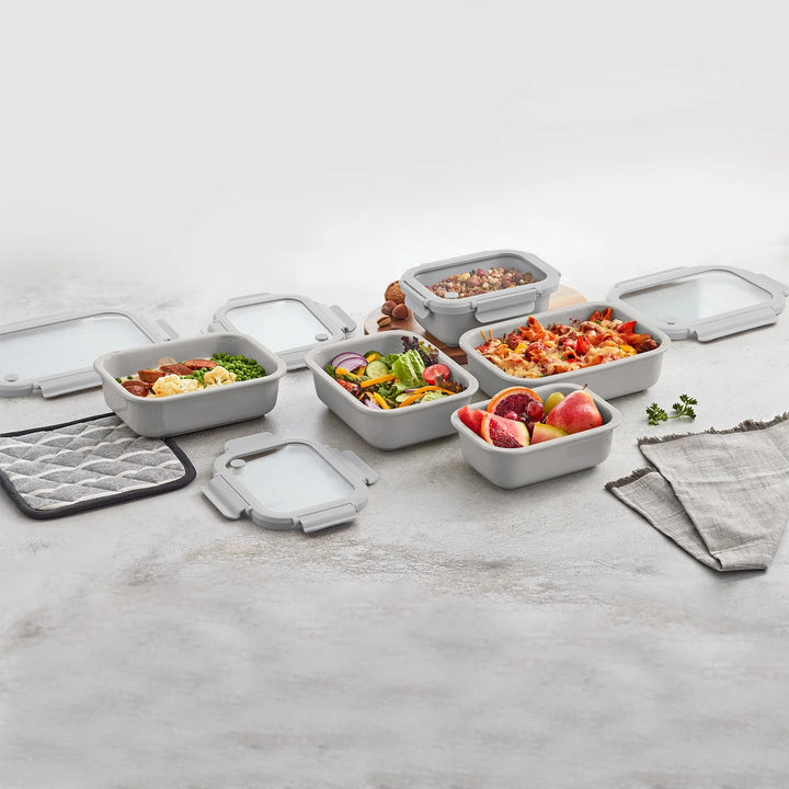 Safdie 10-Piece Ceramic Food Storage Container Set
