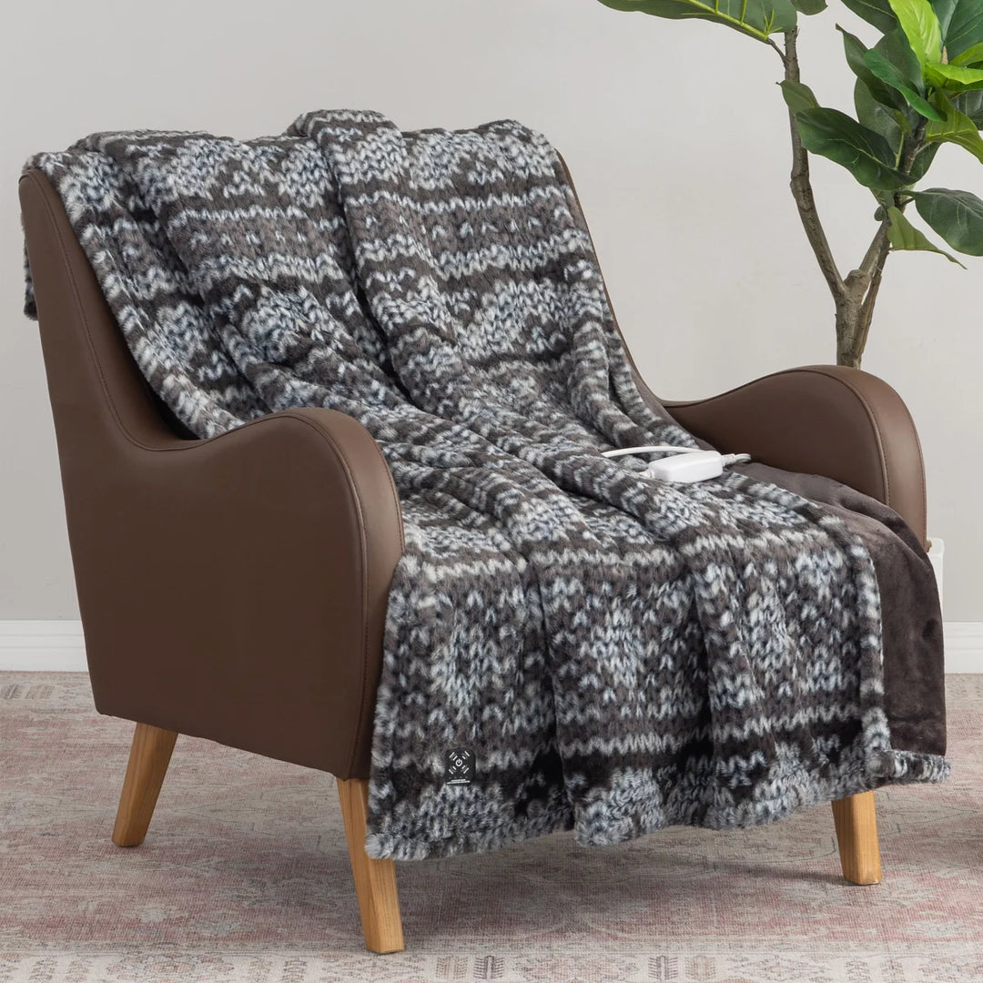 Berkshire Faux Fur Heated Throw