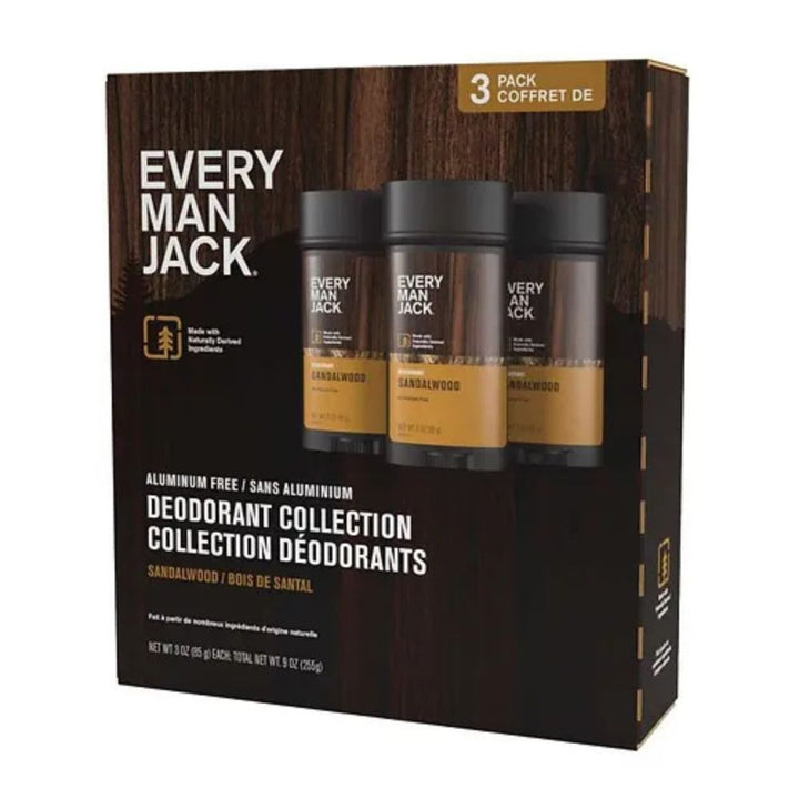Every Man Jack Deodorant Collection - 3-Pack