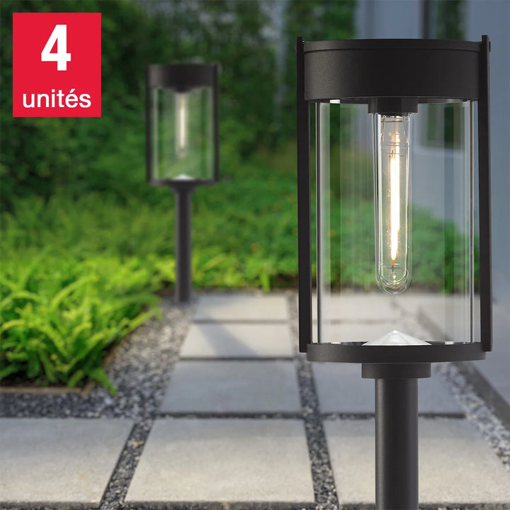 Naturally Solar Vintage LED Solar Pathway Light - 4-Pack