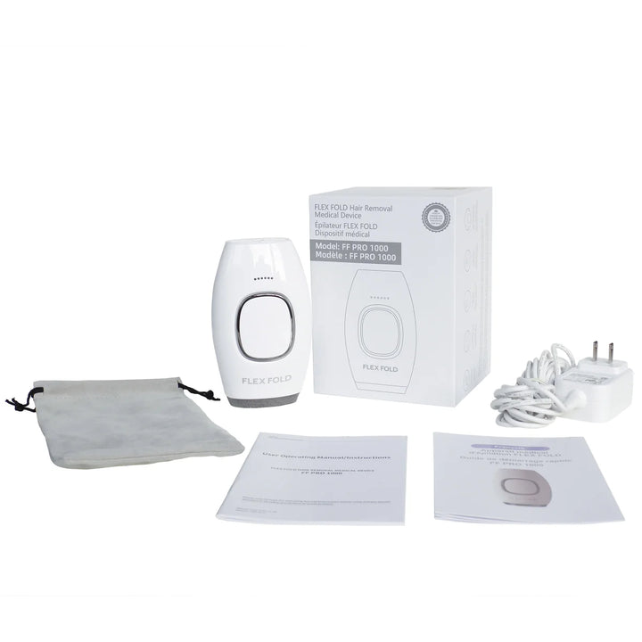 Flex Fold Pro 1000 Hair Removal Device with IPL Technology