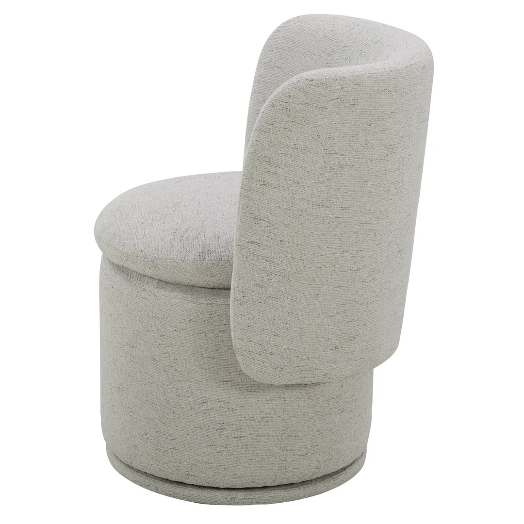 Aiden & Ivy - Chaise de salle à manger pivotante en tissu